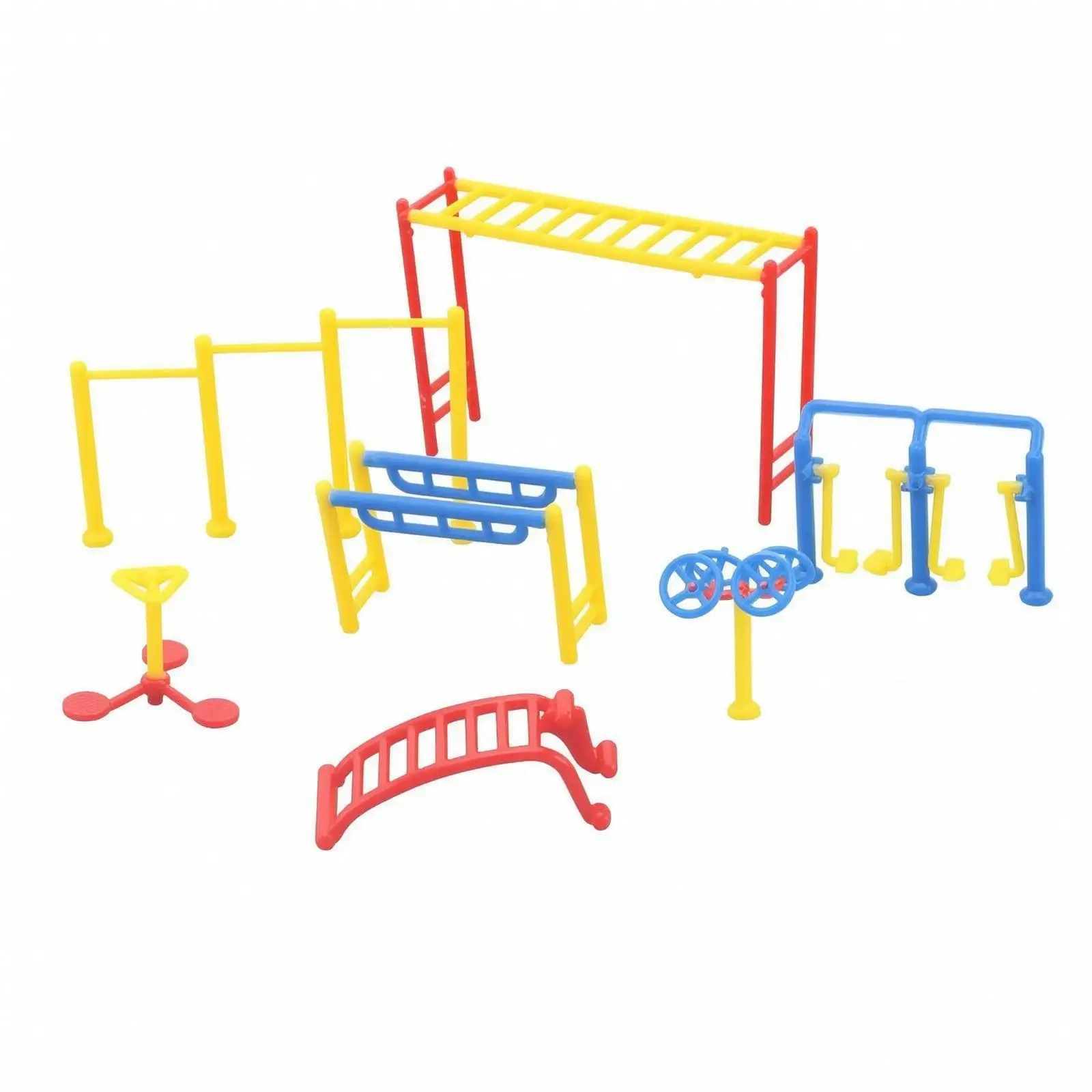 Diorama Outdoor Exercise Tools Set for Creative Park Scenes and Visual Displays