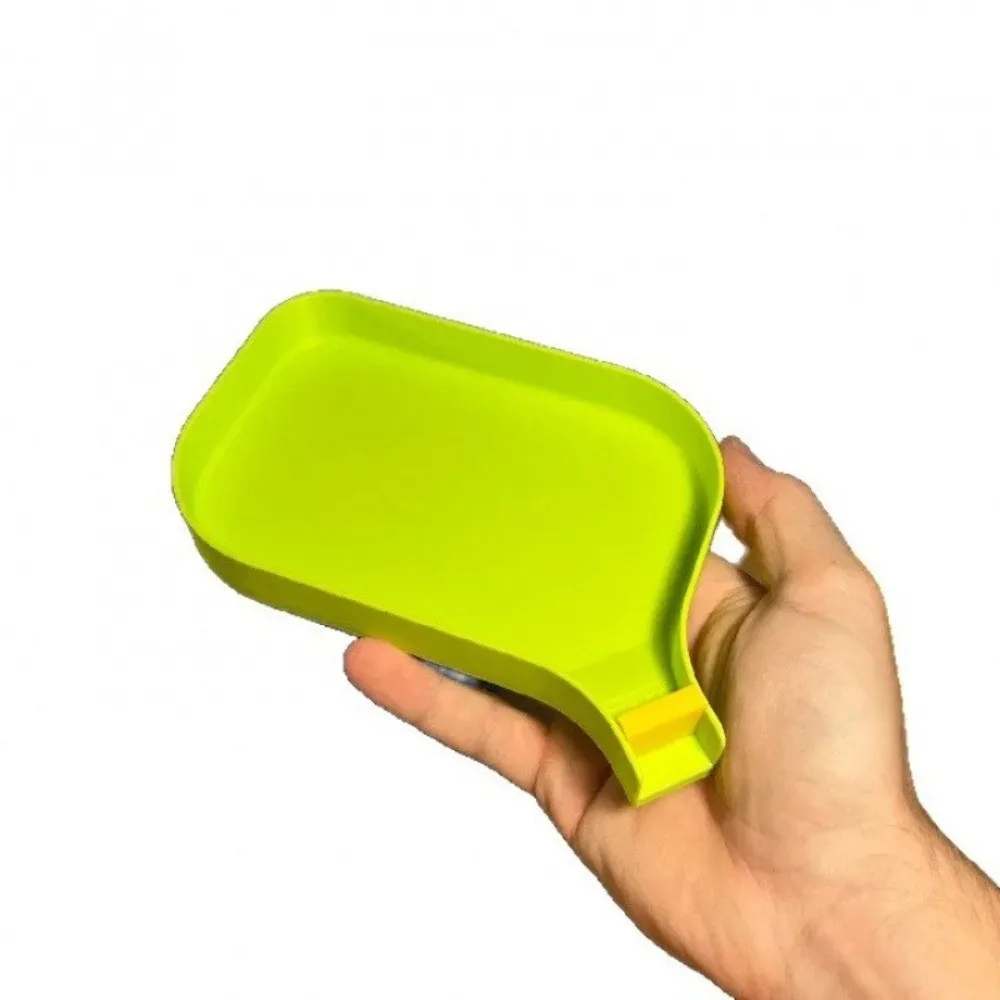 Durable Plastic Funnel Tray with Barrier Plug Anti Slip Small Parts Tools Tray Sorting Tray Screw Nut Storage