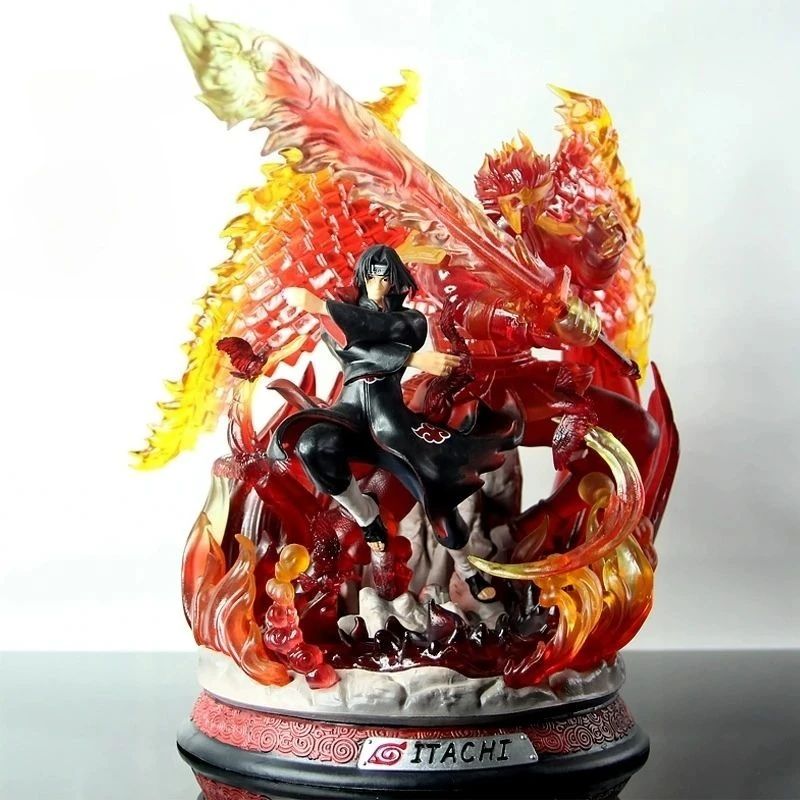 Naruto Anime Figurine Gk Susanoo Uchiha Madara Sasuke Hatake Kakashi Kurama Modello Anime Collezione Regalo di festa Giocattoli per bambini