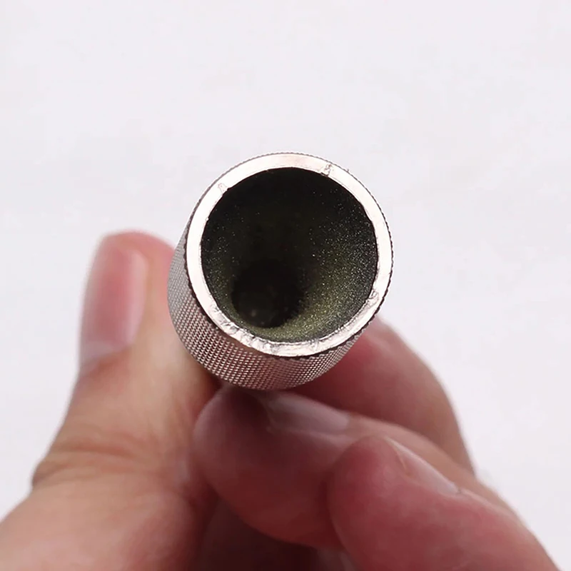 DIY Leather round Hole Punching Tool - Manual Edge Polisher Grinder Sharpening Tool for Crafting And Leatherworking