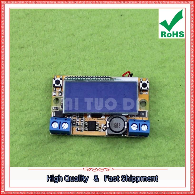 DC-DC Adjustable Buck Step Down Regulated Power Supply Module With LCD Display With Voltage Ammeter Dual Display Converter