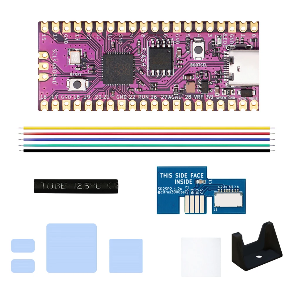 

Pico Boot Board Dual-Core SD2SP2 Adapter Card Reader 264KB ARM 16MB SD2SP2 Reader Module for Game Console for Raspberry Pi