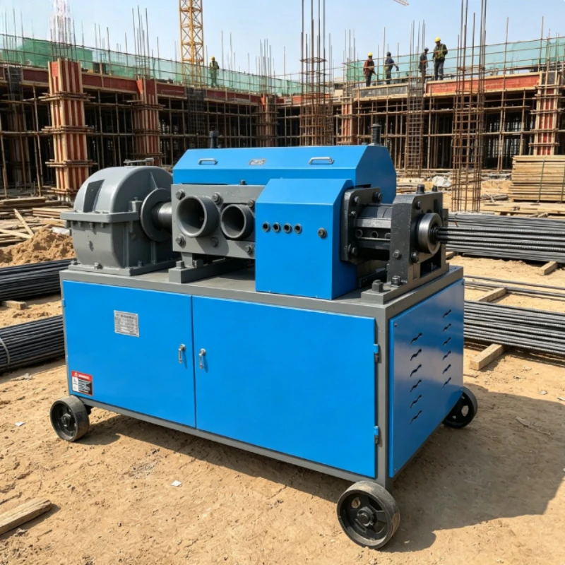 Three Phase Heavy Duty CNC Steel Bar Straight Cut Machine High Speed Rebar Processor For Precast Building Factory