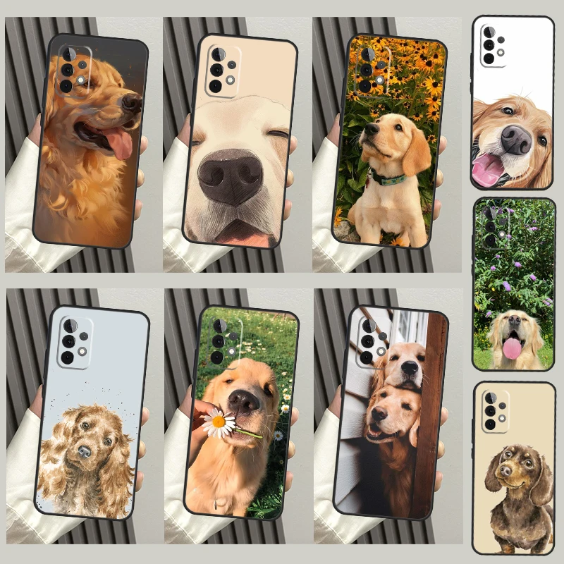 Capa Cocker Spaniel para Samsung Galaxy, Capa para A54, A34, A52, A21S, A12, A22, A32, A14, A13, A23, A33, A53, A73, A51, A71