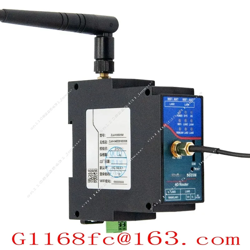 Industrial Grade Rail Type Plug-in Card WiFi Multi Port Stable Mobile Networking Module CAT1 ZLAN9809M