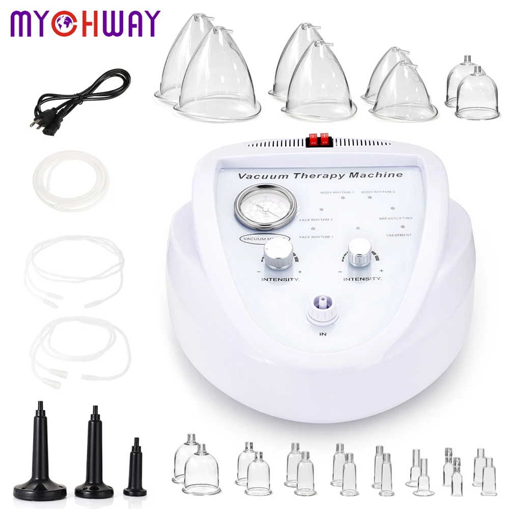 Mychway Vacuum Therapy Machine Breast Enhancement Cupping Massager Face Lifting Body Shaping Butt Lift Device