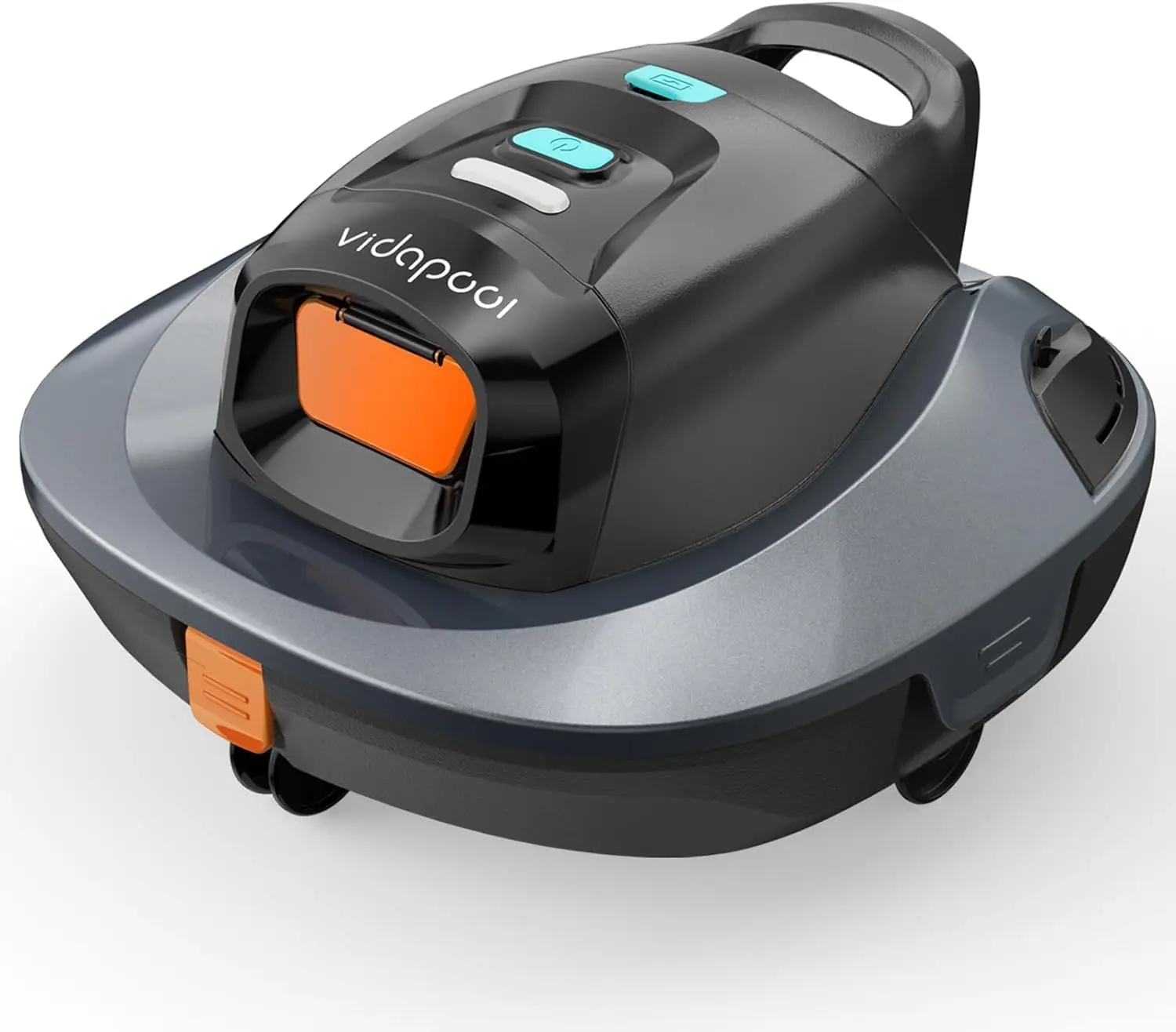 Robotic Pool Vacuum Cleaner,Portable Swimming Pool Vacuum Self-Parking Technology with LED Indicator,Ideal for Above Ground/Flat