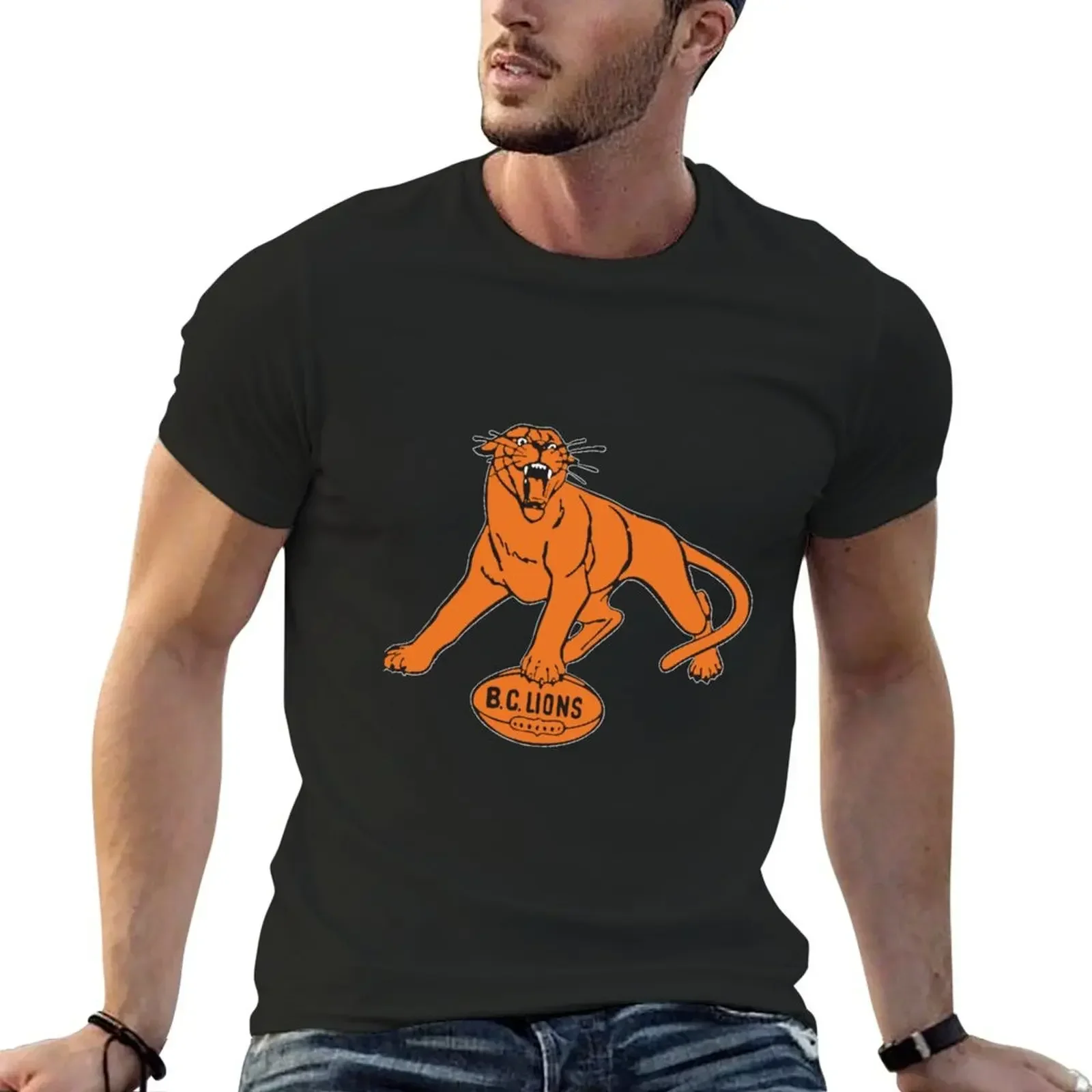 BC Lions Logo BC Logo Every Child Matters Vintage Football B.C. Li T-Shirt manga vintage anime clothes harajuku men's t-shirts