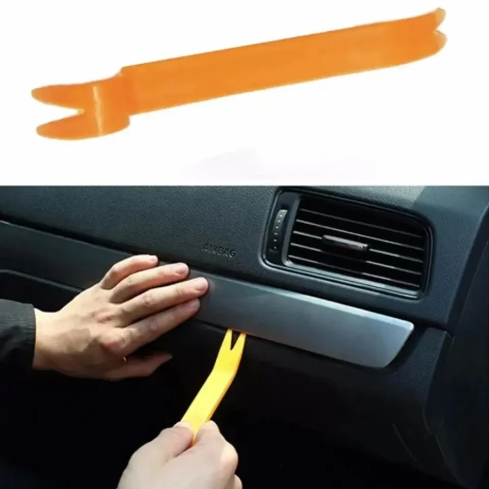 Cacciavite con fibbia adesiva per pannello porta auto Dispositivo per rimozione unghie Rimozione fibbia Rimozione chiodo corno di pecora Strumento per pannello interno Piastra di leva