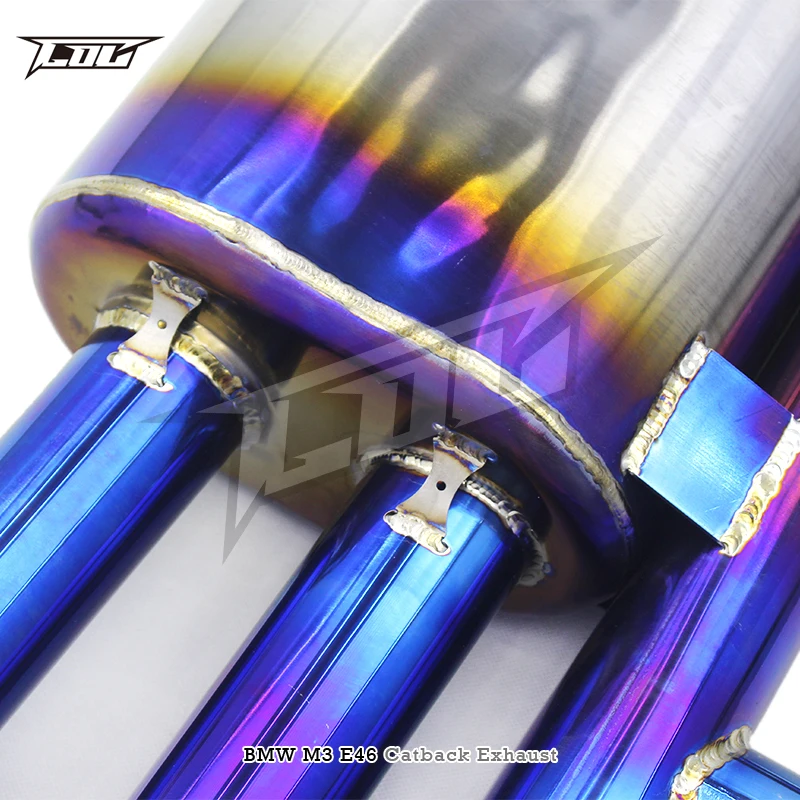 Valvetronic Titanium Axle Exhaust Pipe for BMW M3 E46 2004-2006 with Remote Silencer Tube