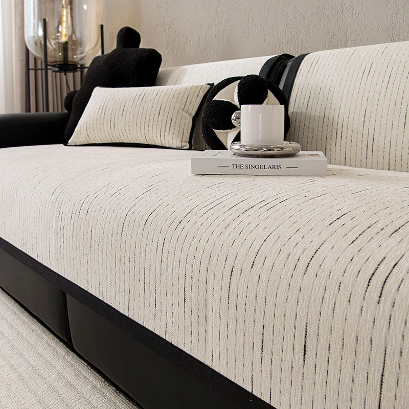 Sofa cushion four seasons universal 2025 new senior sense cushion living room non-slip sofa cover backrest cloth towel