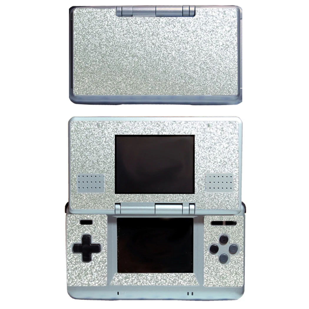 Shining Silver Bling Glitter Vinyl Skin Sticker Protector for Nintendo DS NDS Gen Skins Stickers