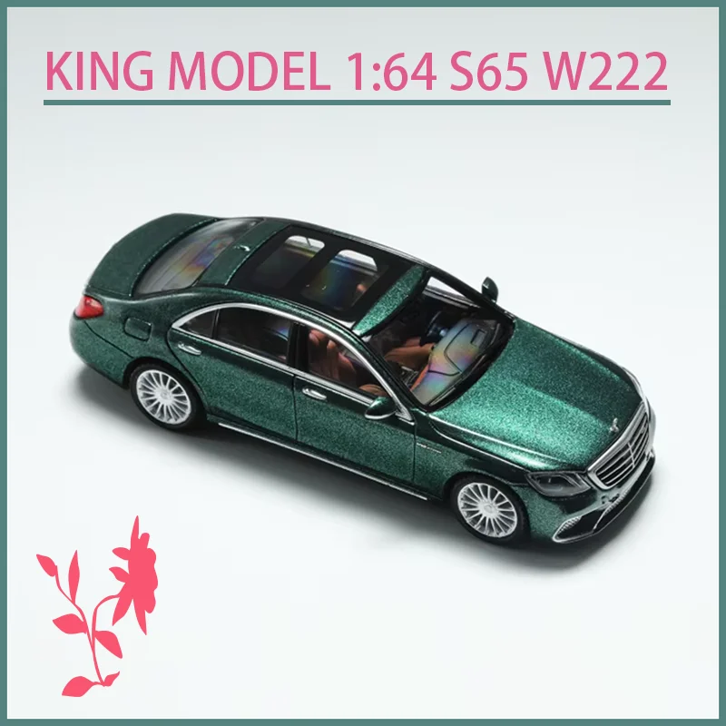 

Модель автомобиля KING MODEL, масштаб 1:64, S65 W222, литая под давлением, из сплава, для коллекции, сувенир, подарок для хобби