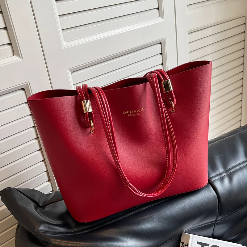 red-bag-women's-2026-new-trendy-and-simple-tote-bag-large-capacity-shoulder-commuter-bag