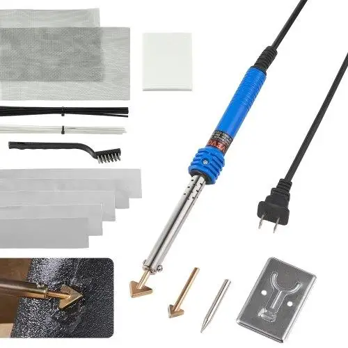 100W Plastic Welding Kit - Soldering Iron  for Bumper Repair, 2 Tips & 20 Welding Rods for Kayaks, Toys & Electronics