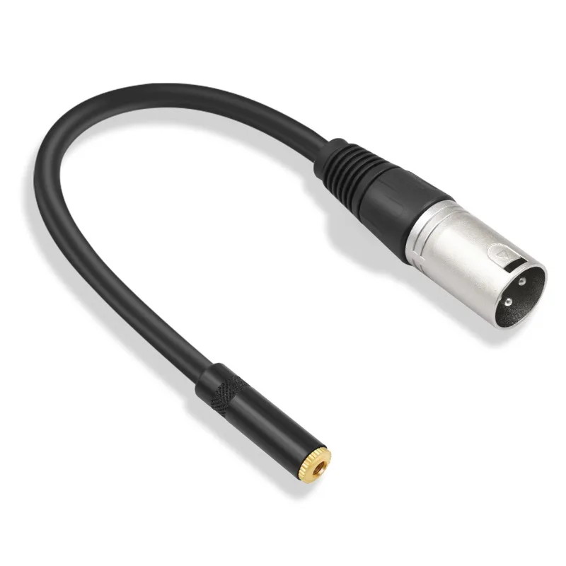 

31BA 3.5mm To 3Pin Microphones Cable Stereo 1/8inch TRS Female To 3Pin Male Port