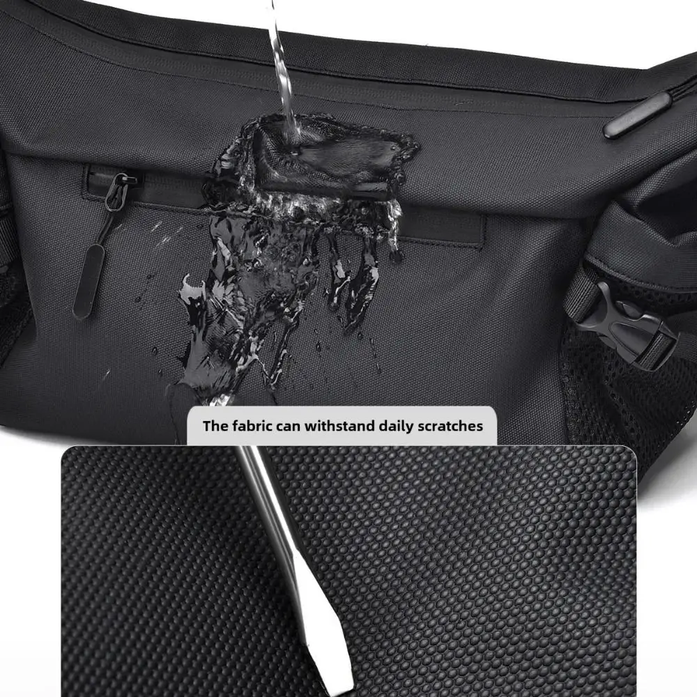 

Storage Bag Large Capacity Waterproof Chest Bag Adjustable Strap Simple Men's Shoulder Bag Zipper Phone Casual Mailman Bag Boys