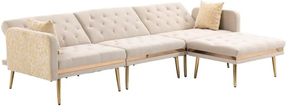Detachable Cushions, with A Movable Footstool, Suitable for Liveing Room