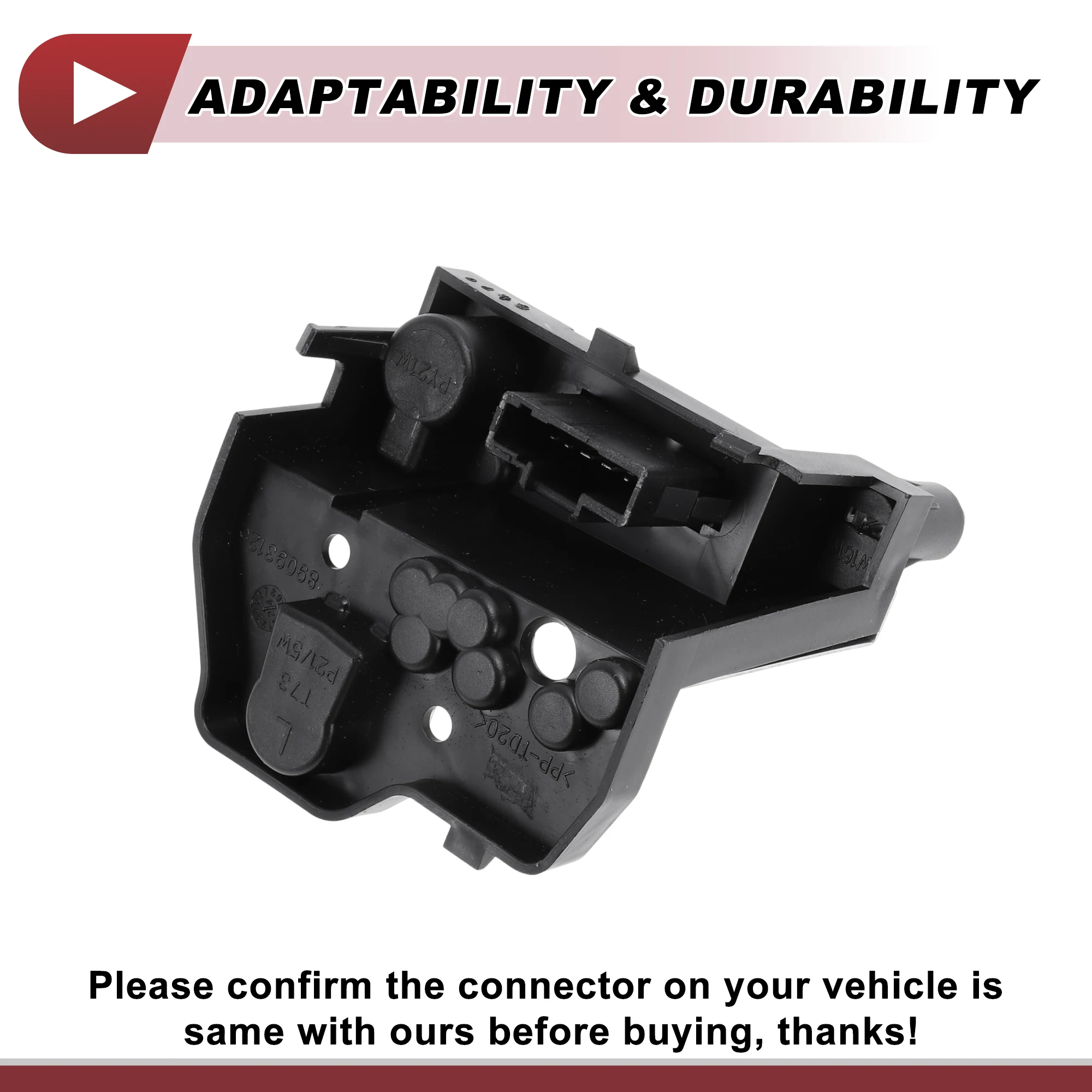 UXCELL 1 قطعة مقبس الإضاءة الخلفي الأيسر لبيجو 408 2010-2012 موصل المصباح الكهربي