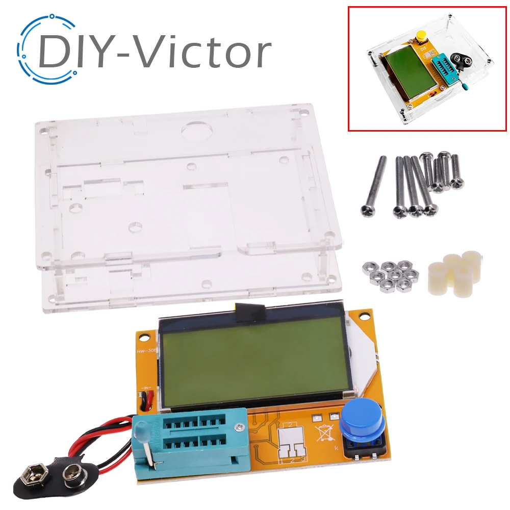 LCR-T4 ESR Meter Transistor Tester Diode Triode Capacitance SCR Inductance New M12 dropship