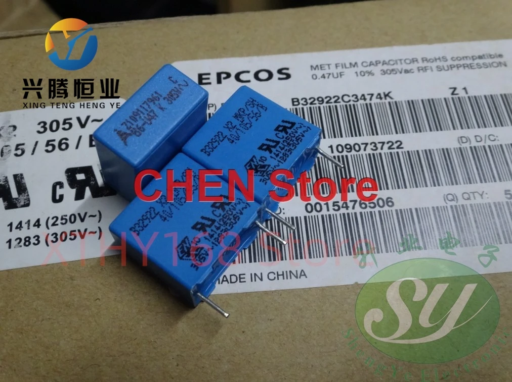 1-шт-20-шт-новый-epcos-b32922c3474k-047-мкФ-305-В-переменного-тока-p15-мм-пленочный-конденсатор-b32922-474-305-В-переменного-тока-474-470nf-305vac