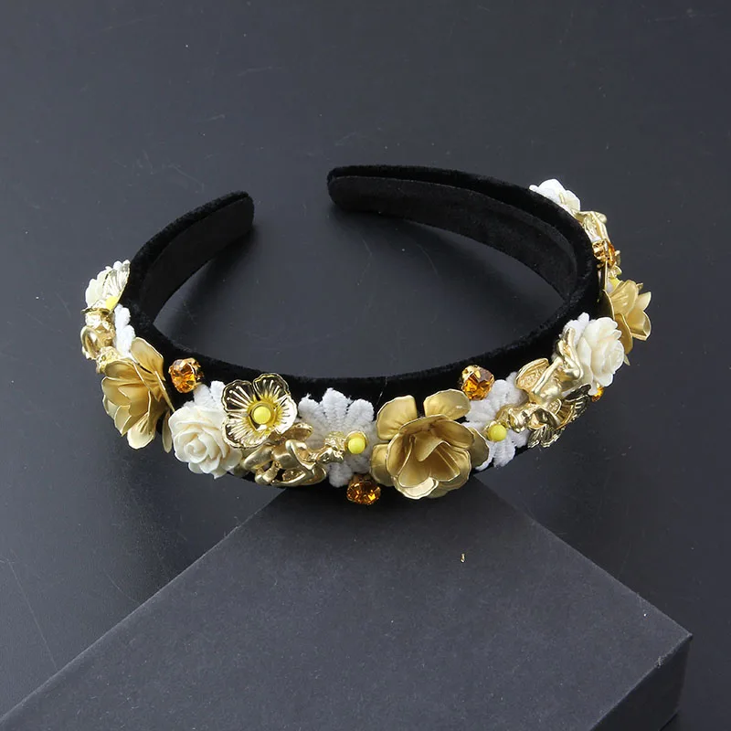 Classic Hit Headwear Fashion Headband Luxury Baroque Rhinestone Headband Wedding Headwear Ladies Bridal Hair Accessories 851