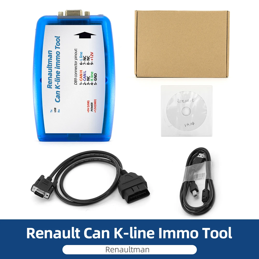 For Renault Can K-line Immo Tool V4.04 Fit for Renault CAN/K-line ECU Tool OBD2 Programmer Tool Read / Write EEPROM