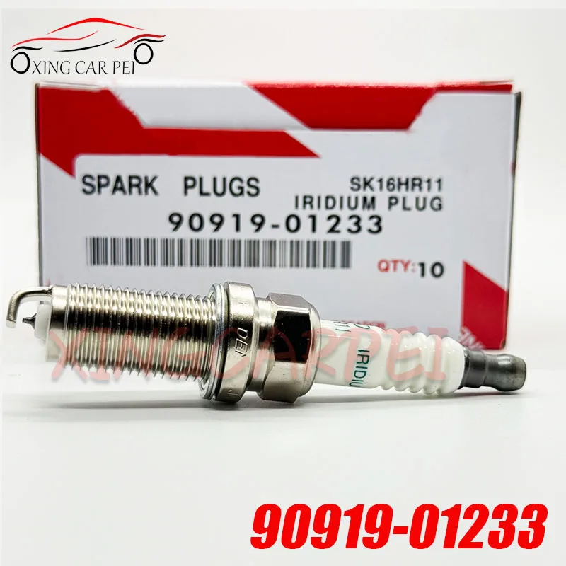 4 unidades/lotes 90919-01233 SK16HR11 vela de ignição de irídio para Toyota Camry RAV4 Scion tC 9091901233   SK16HR-11 90919 01233 Peça automotiva