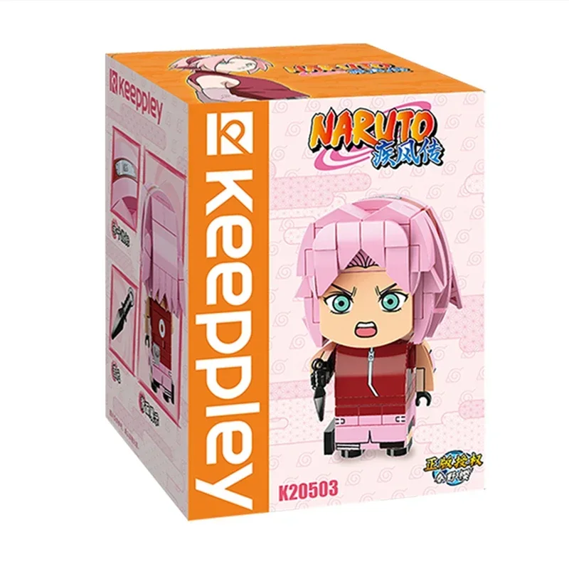 keeppley Naruto building blocks Team 7 Hatake Kakashi Haruno Sakura Uzumaki Naruto Uchiha Sasuke model assembled children\'s toys