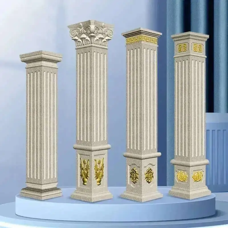 

Home Roman for Column Mold Garden Buildings Square Column Antique Various Patterns Mold Full Set of Square Villa Gate Pillars f