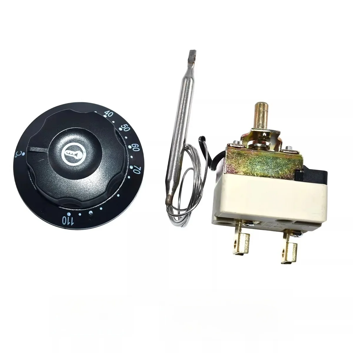 Rotary Control Switch Electric Oven Thermostat For Commercial Kitchen Use 25a Current Rating Precise Adjustment