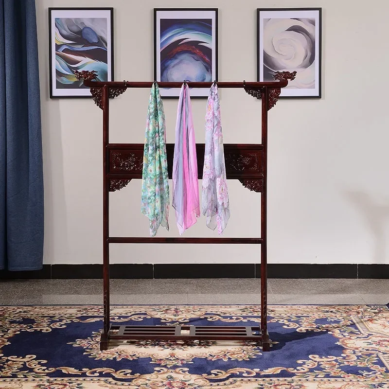 Mahogany hanger, coat rack, floor-to-ceiling, rosewood faucet, bedroom hanger, solid wood floor-to-ceiling