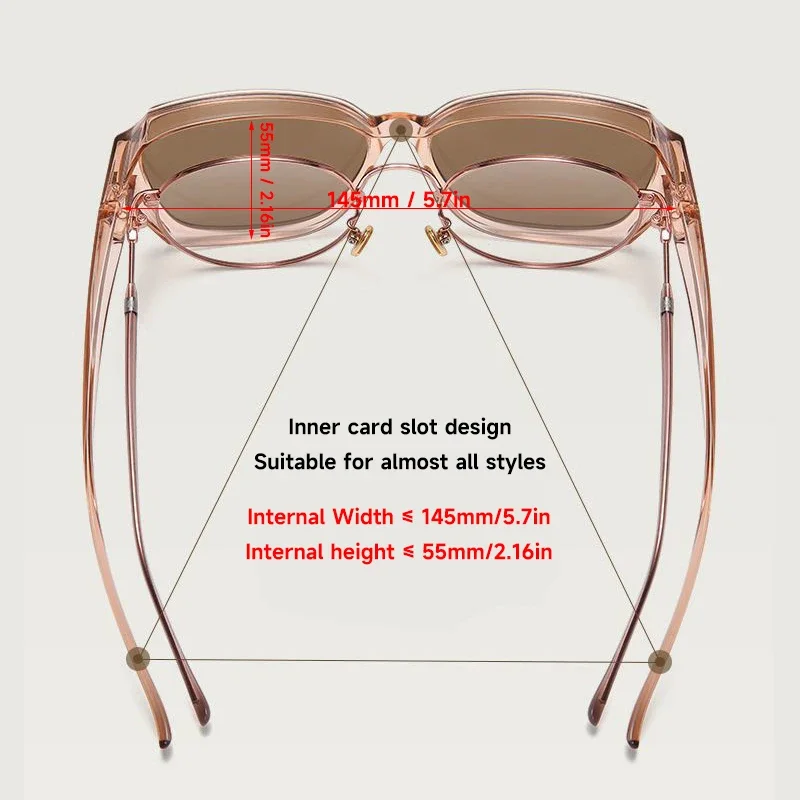 1 Uds. Gafas de sol polarizadas para hombres y mujeres usadas en el exterior de gafas graduadas aptas para gafas de lectura UV400