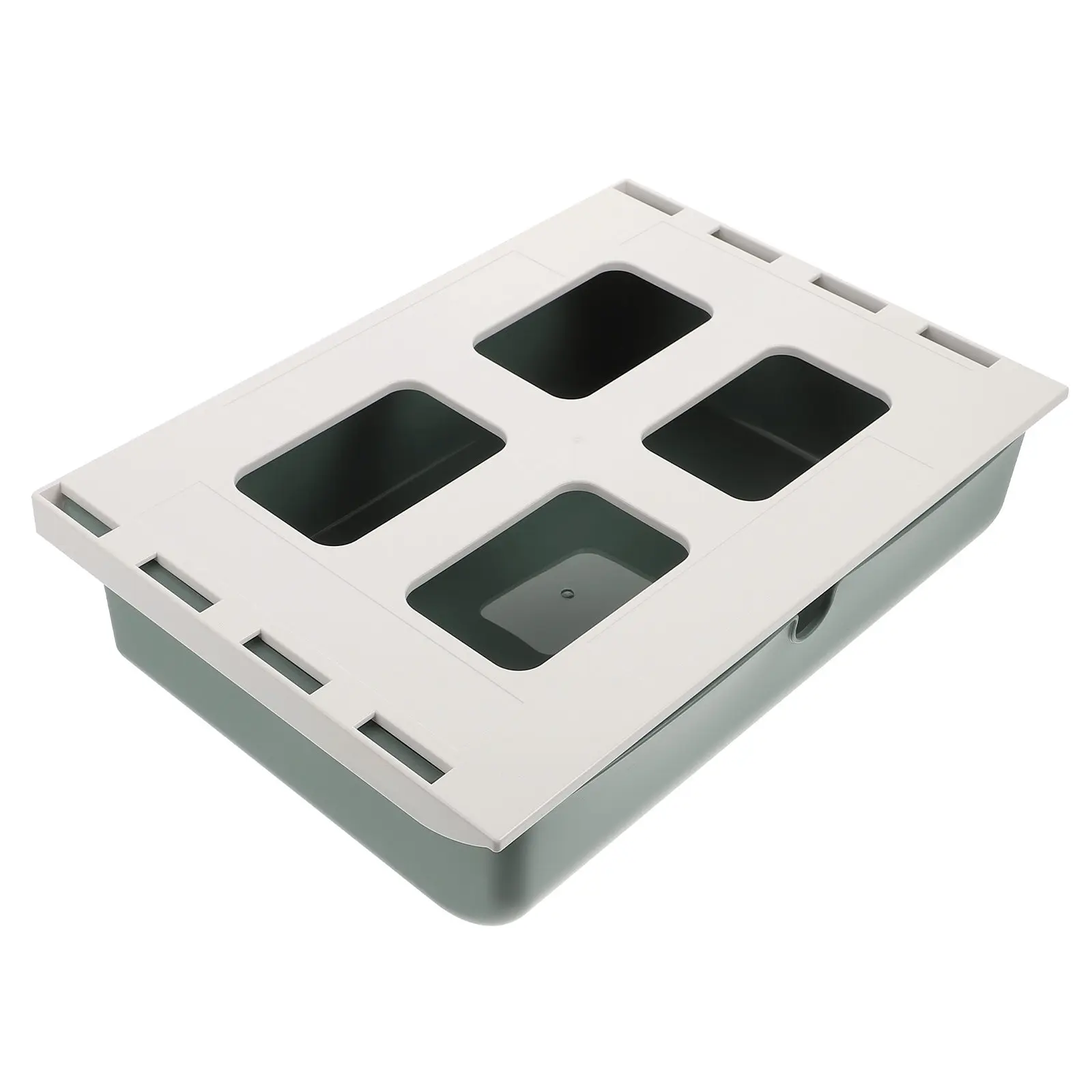 

1 шт. Органайзер-ящик на клейкой основе под стол для канцелярских принадлежностей, гаджетов, салфеток, столовых приборов