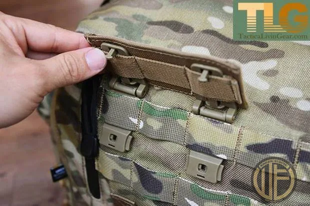 Placa adaptadora MOLLE para parche táctico brazo, forro polar adhesivo