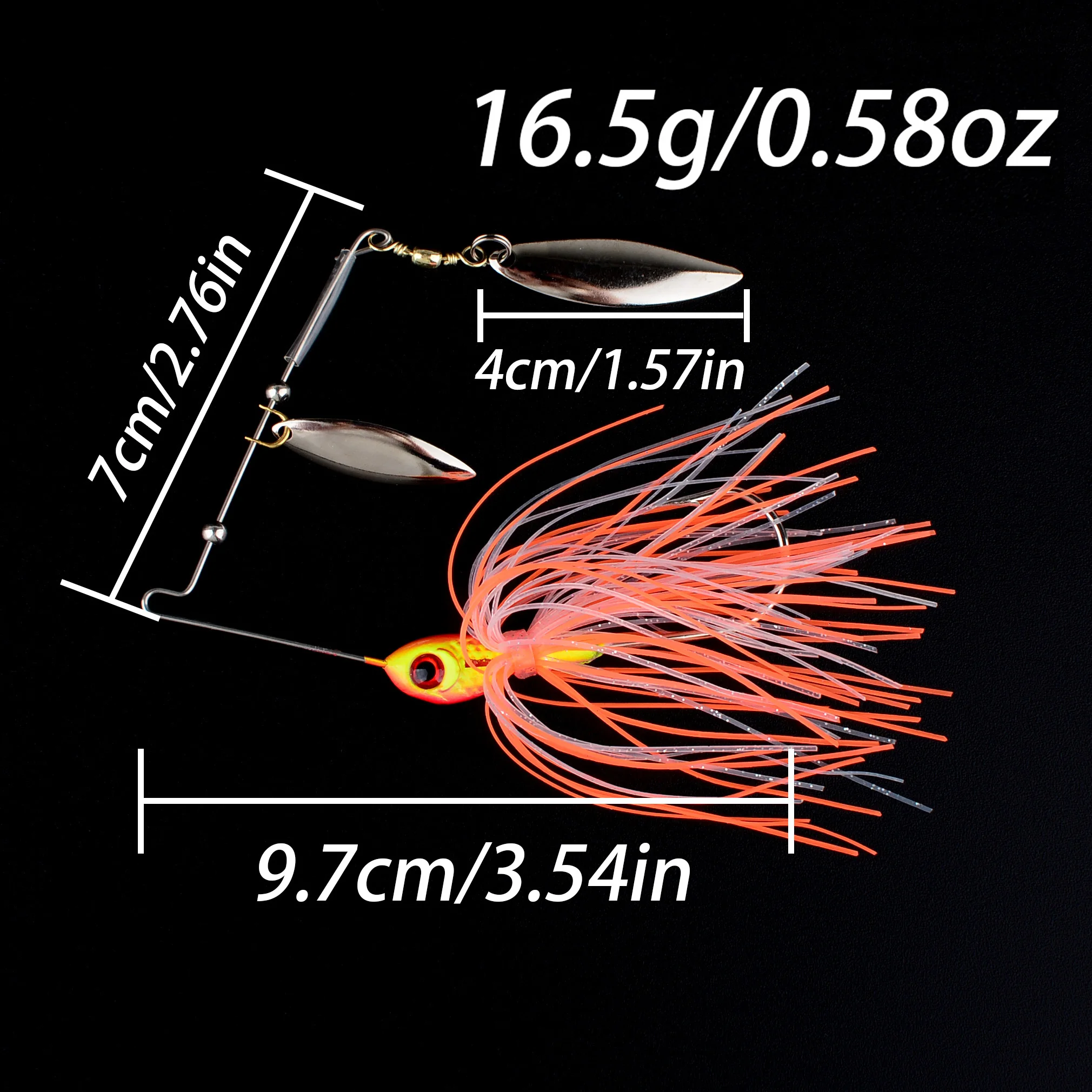 1PC 16.5G/21G spinner bait fis - огляд і ціна Fishing Lure Blade Bait