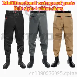 New Waist Length Nylon Thickened Half Body Rice Transplanting Water Wading Pants Fishing Shorts Rain Pants Fishing Suit