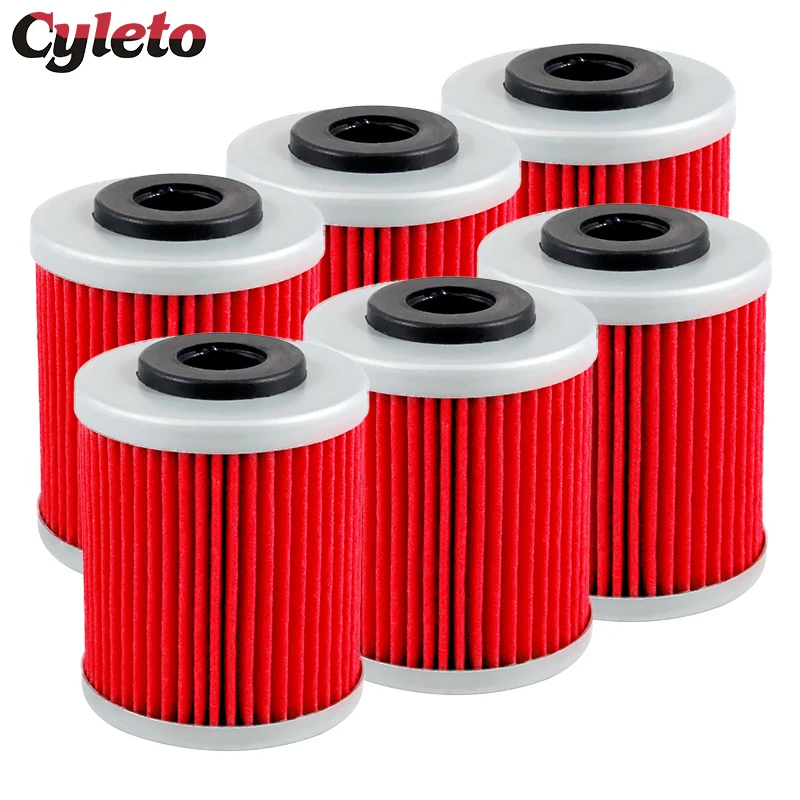 Cyleto Motorcycle Oil Filter for Beta Enduro RR 250 400 450 525 4T 05-09 for Polaris Outlaw 525 525S MXR 450 08-09 525 IRS 07-11