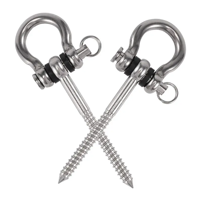 

Кронштейн-винт из нержавеющей стали 304, усиленный, 180, 2 шт. ° Крепления для подвесных качелей, гамаков для йоги, стульев, утяжелителей, комплектующие для качелей