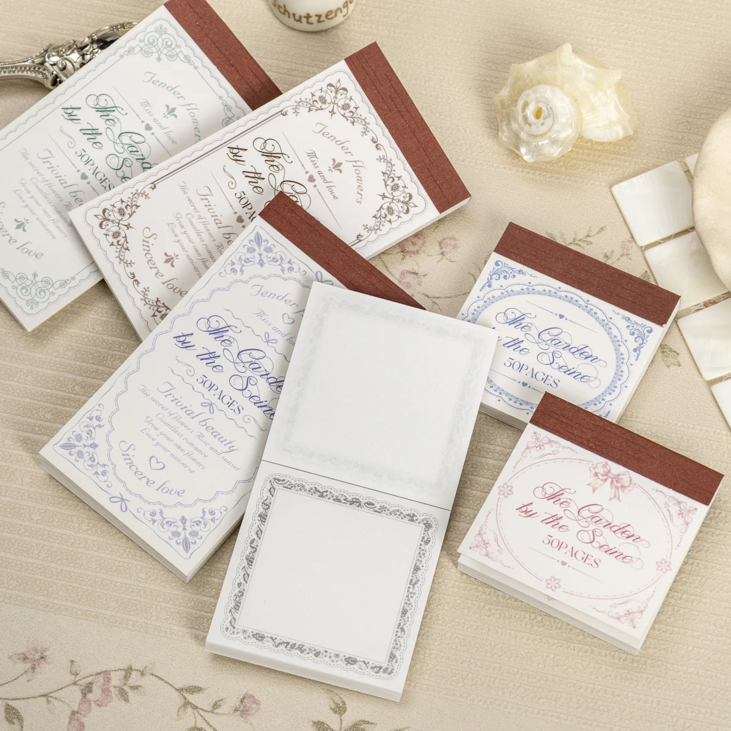 

24sets/lot Memo Pads Material Paper the world of mortals Journal Scrapbooking paper Card Background Decoration Paper