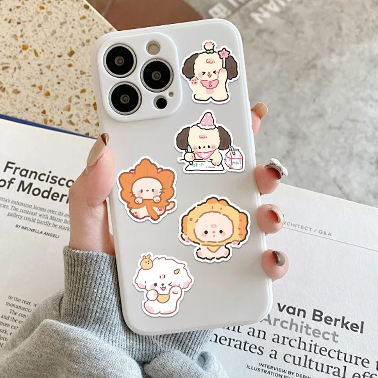 100 pçs bonito brincalhão urso animais adesivos scrapbooking vara etiqueta diário papelaria álbum adesivo decalques diy crianças brinquedos