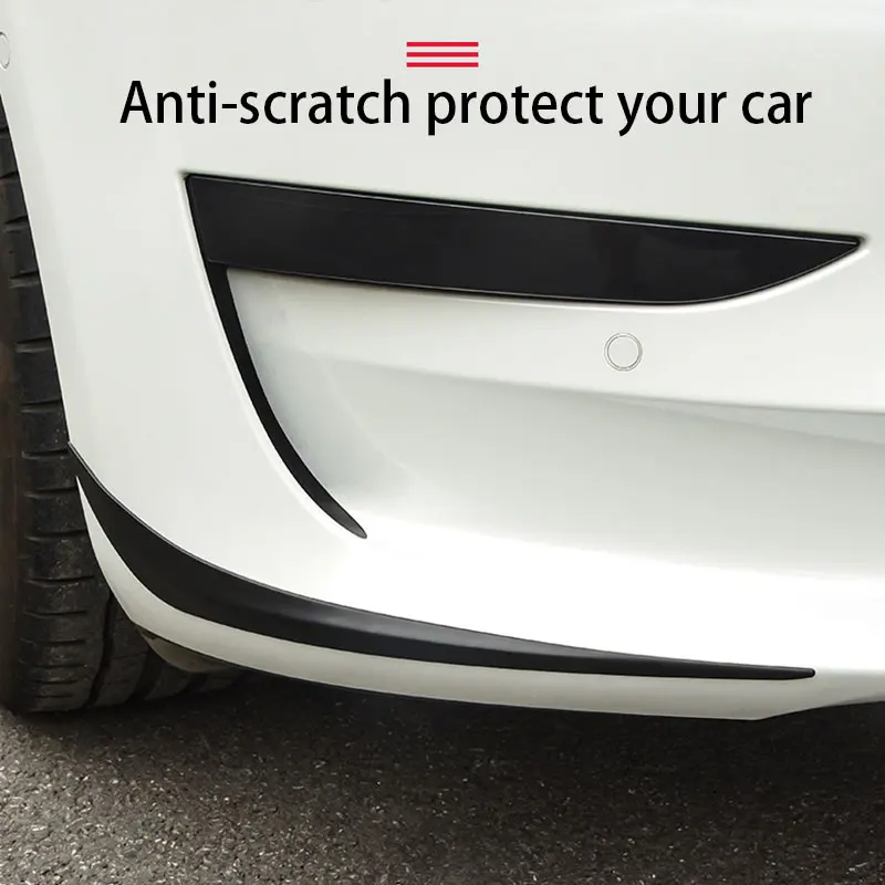 

Front Bumper Corner Protect Trim For Tesla Model 3 2017-2023 Anti-Collision Stainless steel Strip Decoration Sticker