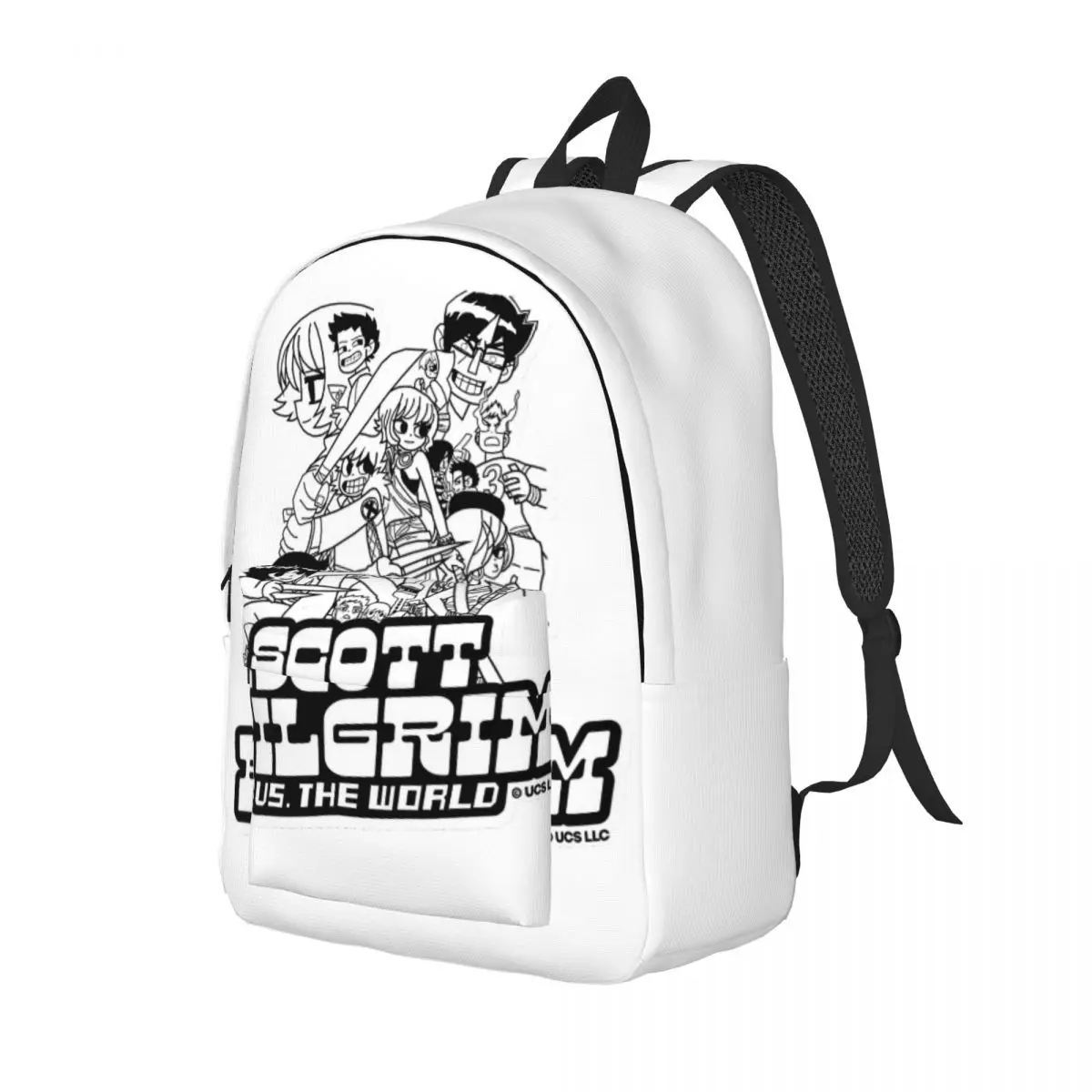 Scott Pilgrim Characters Backpack Elementary High College School Student Bookbag Men Women Canvas Daypack Hiking