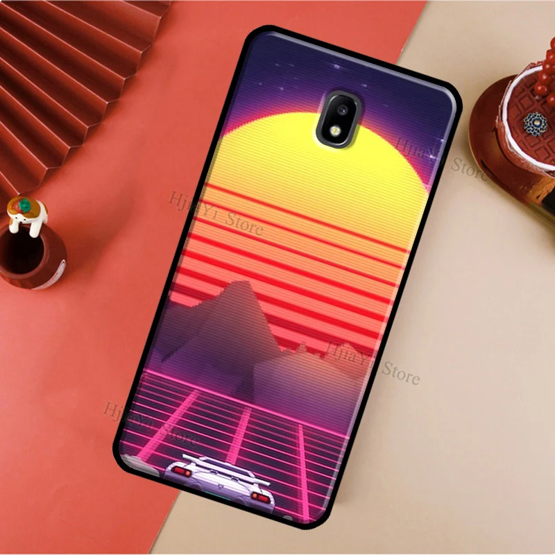 Vaporwave 80's Retro Neon Synthwave Cover Samsung Galaxy A3 A5 2016 J1 J3 J4 J5 J6 J7 2017 J2 Core J8 A9 A8 A6 2018 Coque