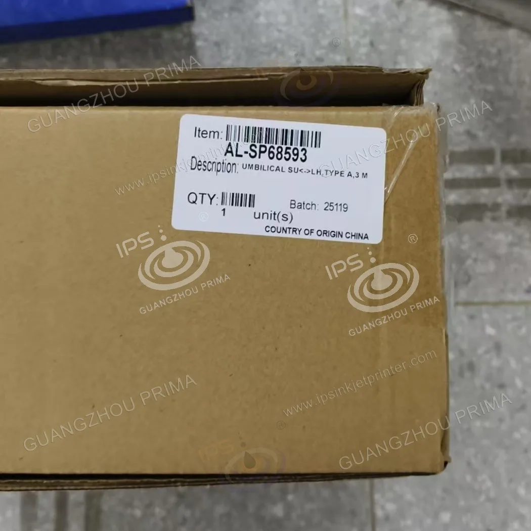 

Original VJ3320 Laser Spare AL-SP68593 UMBILICAL SU LH, TYPE A, 3 Meter For Laser Marking Machine 3320