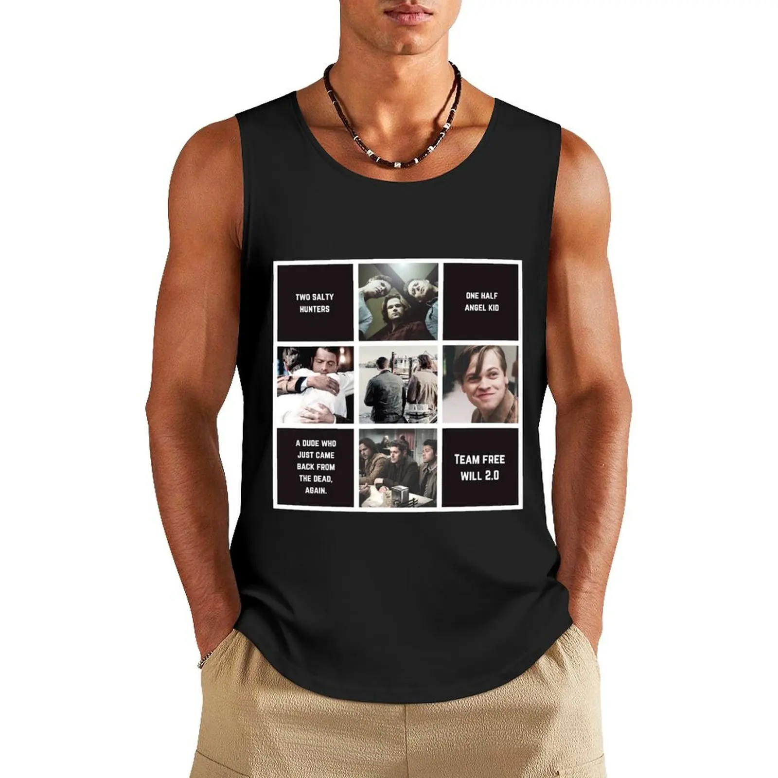 

Aesthetic: Team Free Will 2.0 (Classic version) Tank Top anime gym anime clothing men muscle t-shirt