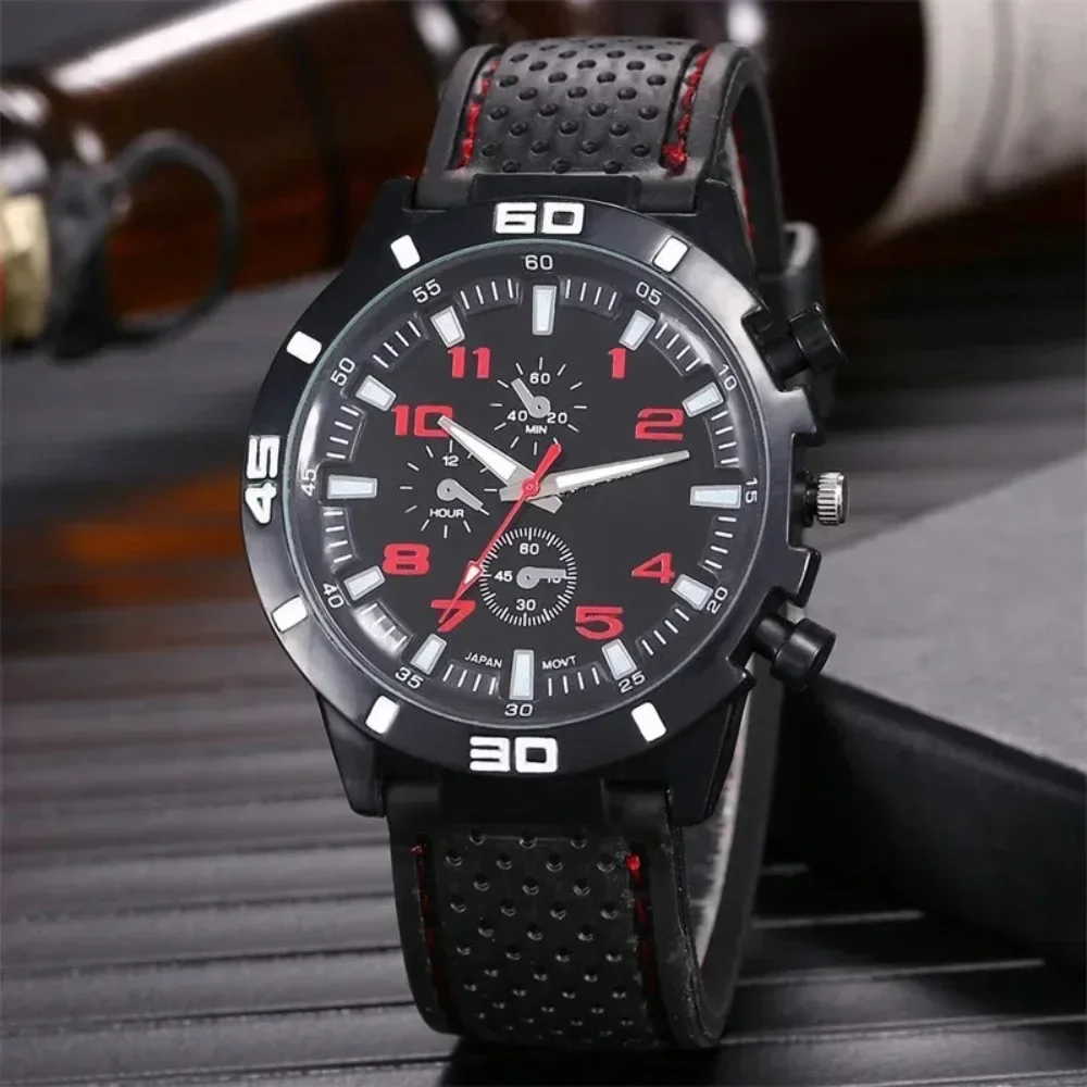 Brand Quartz Men Watches Reloj Hombre Luxury Male Clock Sport Mens Watch Fashion Silicone Strap Student Wristwatches Gift image 2