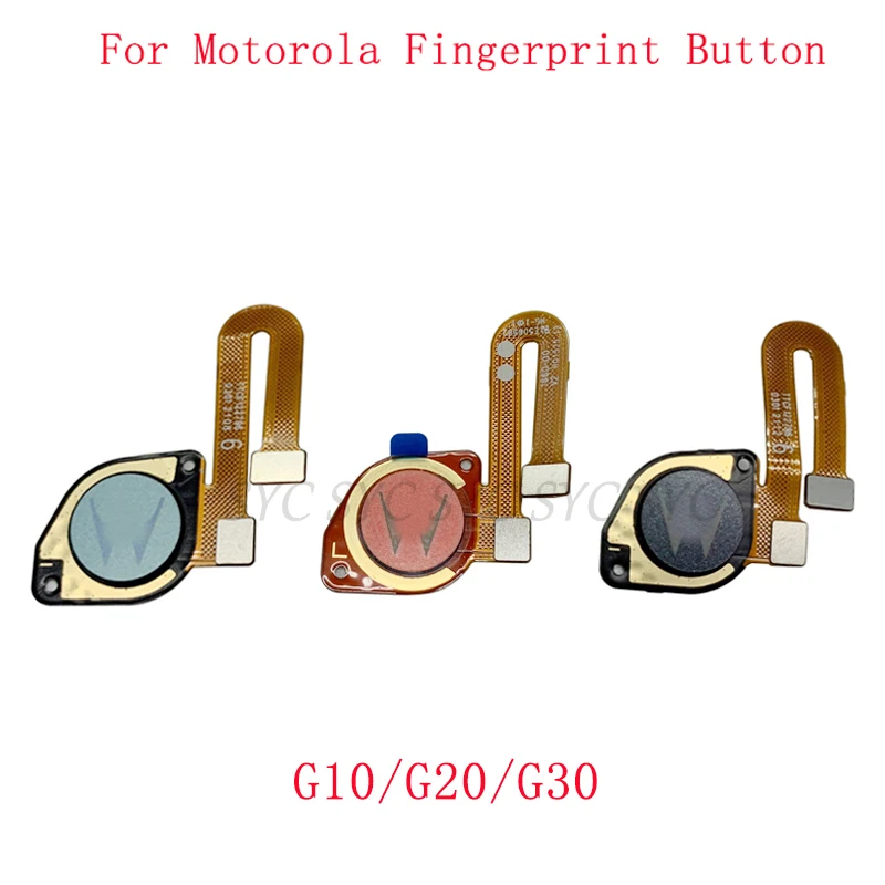 Original Fingerprint Sensor Button Flex Cable For Motorola Moto G30 G20 G10 Touch Sensor Scanner Repair Parts