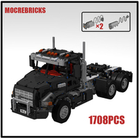 MOC-194724 City Transport GU813 Truck MOC Building Blocks Engineering Vehicle Model Bricks Expert Education Toys Kid's Gifts