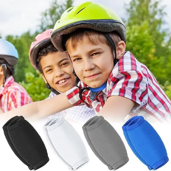 2PCS Kids Rugby Sports Chin Pad Anti-collision American Ice Hockey Chin Cover Helmet Protective Equipment Pad Riding Helmet Pads